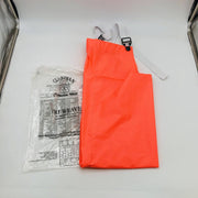 Guardian 706ORL Bib Overalls Size Large Tri-Weave Orange Vinyl Chem/Fire Resist 10