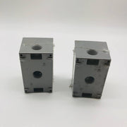 2pk BWF DB-5V Junction Outlet Receptacle Box 1/2in 3 Hole 1 Gange Deep Box Gray 3