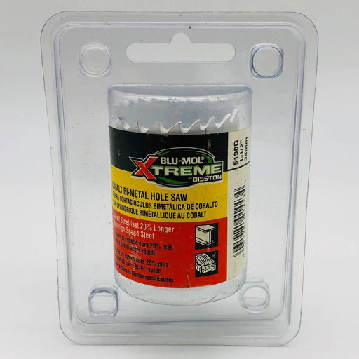 Blu Mol Xtreme 5198B Hole Saw 1-1/2" / 38mm Cobalt Steel Bi-Metal Cats Eye Open 1