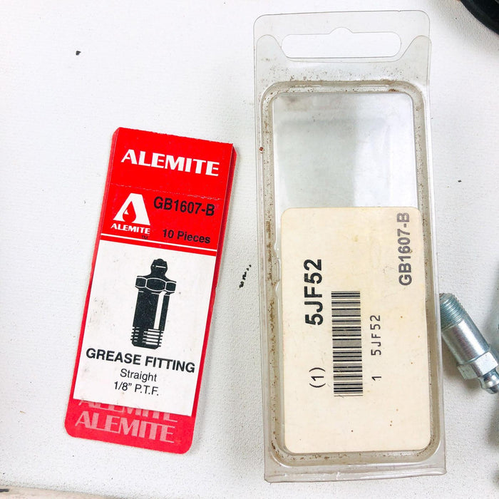 Alemite GB1607-B Grease Fitting Straight 1/8" PTF 5Jf52 New Old Stock NOS Loose 3