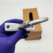 Ideal Security Jalousie Door Lock Keyed Aluminum Finish JL-1000 USA Made NOS 6