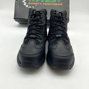 HyTest K12200 Internal Met Safety Hiker Boots Comp Toe EH Black 9.5 M Mens 7