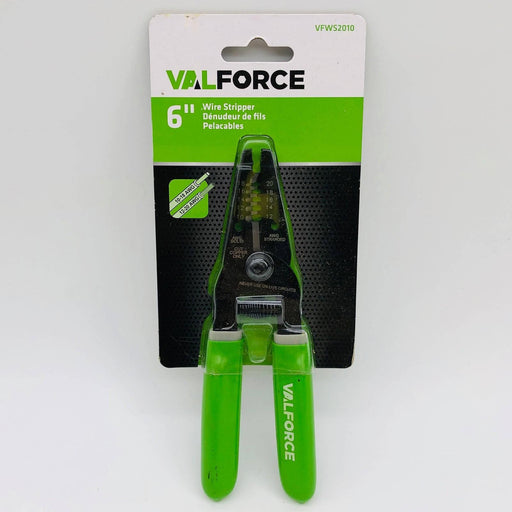 ValForce VFWS2010 Wire Stripper 6" Industrial Heavy Duty 10-18 AWG 12-20 AWG 1