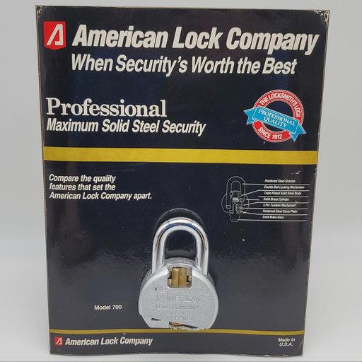 American Lock Company Model 700 Padlock Cutaway Merchandise Display Promotional 1