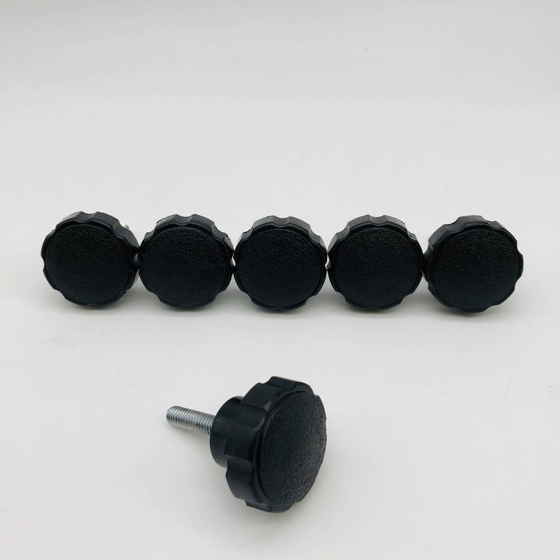 Davies 4210-X Eight Lobe Clamping Knob 5/16-18 Thr 1-3/4" Dia Thermoplastic 6pcs 12