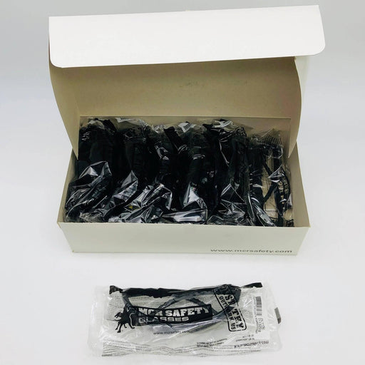 MCR Safety DL1150 Safety Glasses Black Lens Clear Nose Orbital Lightweight 12pk 1