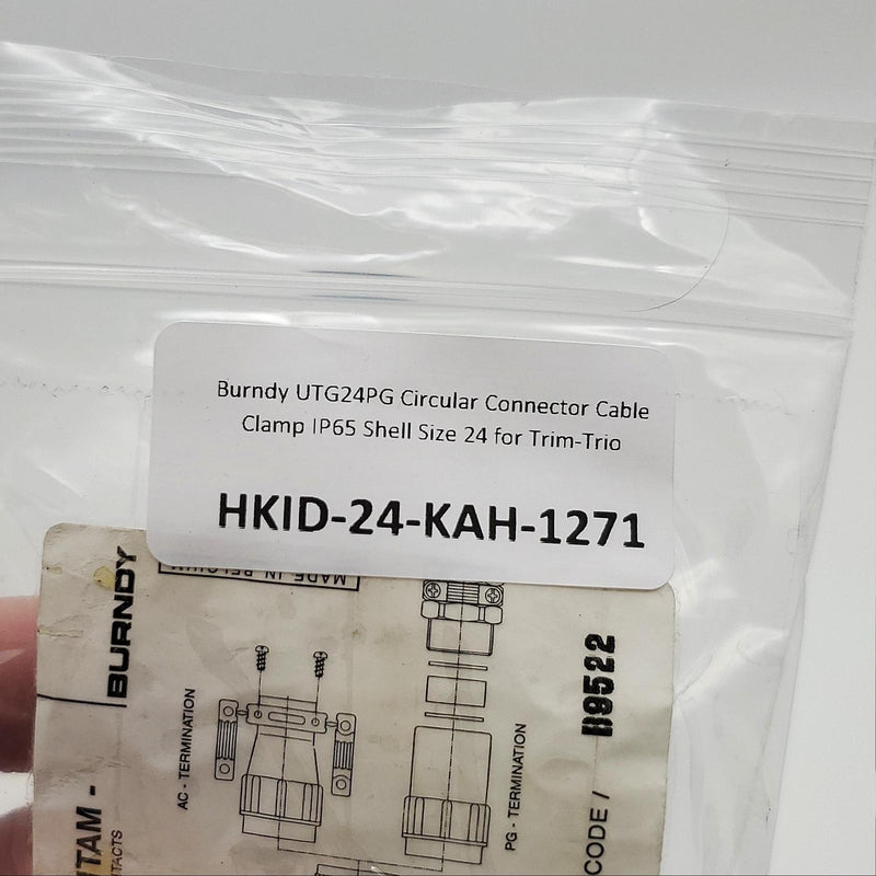 Burndy UTG24PG Circular Connector Cable Clamp IP65 Shell Size 24 for Trim-Trio 4