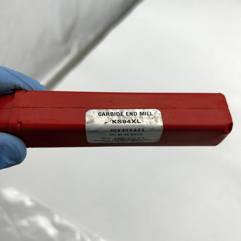 Republic Drill Corp KS94XL End Mill S/E 3/4 x 3/4 x 3 x 6 4FL Solid Carbide SQ