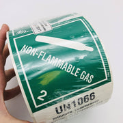 Non Flammable Gas UN1066 Shipping Label 1 Roll/500 LabelMaster ETHSNVP4-00006393 3