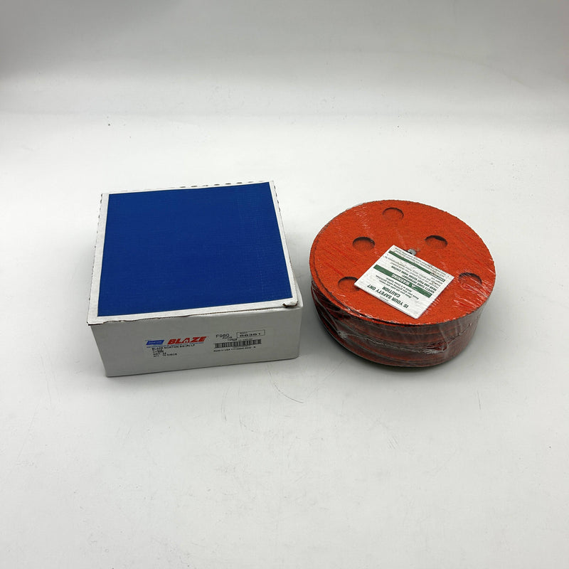 Norton Blaze 66254468381 Fiber Disc 7" AVOS 24 Grit Locking Speed-Lok 10pk