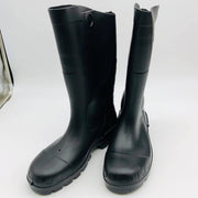Dunlop 86775 Rubber Rain Boots Men 11/Women 13 Plain Toe Black 14in Lightweight 1