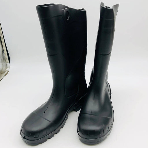 Dunlop 86775 Rubber Rain Boots Men 11/Women 13 Plain Toe Black 14in Lightweight 1