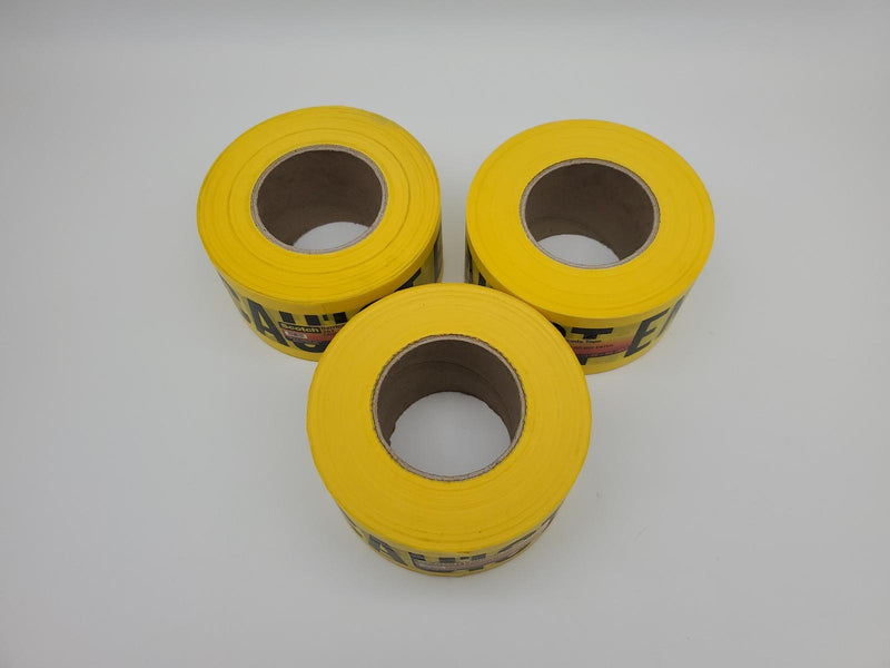Scotch Barricade Tape 361 3in x 1000ft Caution Do Not Enter 3 Rolls 2