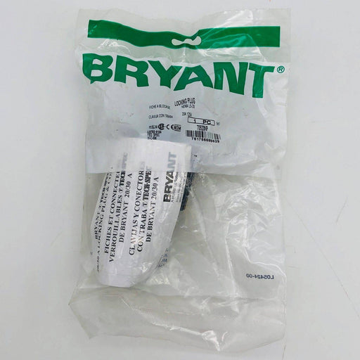 Bryant 70520NP Locking Blade Plug 20A 125 VAC 1-phase 2-pole 3-wire NEMA L5-20 1