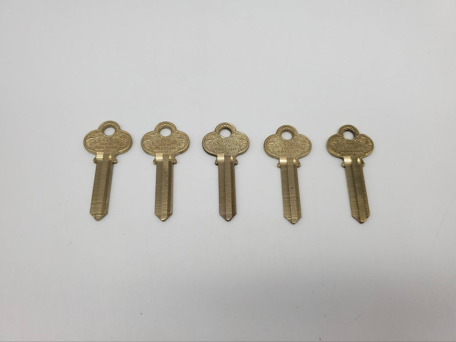 5x Corbin 27B1 Key Blanks 27B1 Keyway Brass 6 Pin X1 Bittng 3