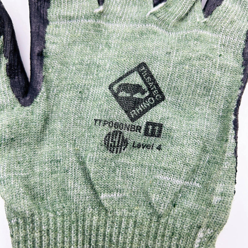 Tilsatec TTP060NBR Cut Resistant Gloves 11/2XL Green Rhino Foam Nitrile 12 Prs