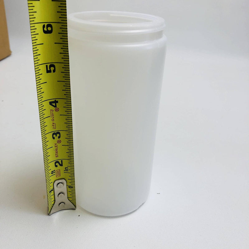 Alpha 16J70NANTI Plastic Round Jar 16oz 70/400 Natural Anti Static No Lid 160/Cs 7