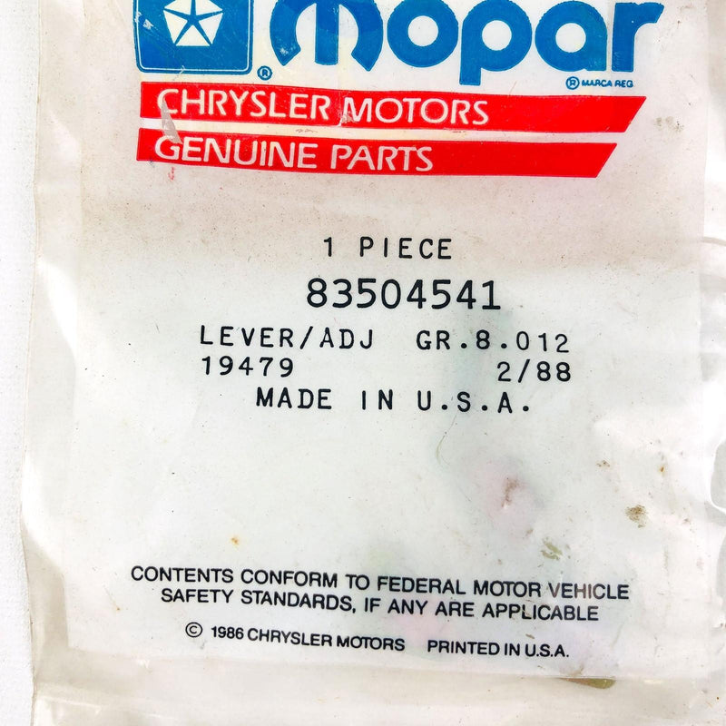 Mopar 83504541 Drum Brake Adjuster Lever Left Gr 8.012 OEM NOS Sealed 7