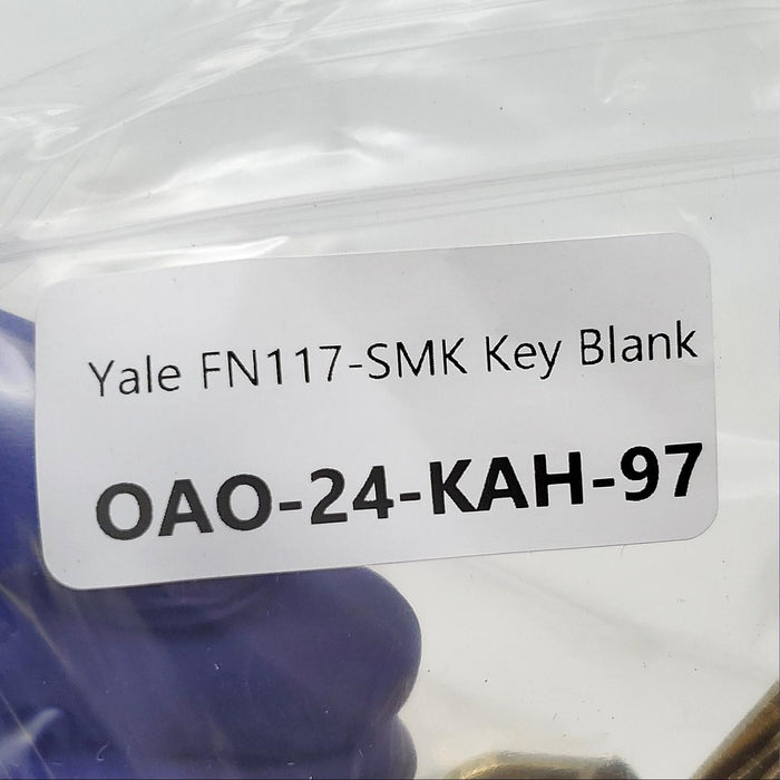 Yale FN117-SMK Key Blank SMK Keyway 7 Pin Nickel Silver 3