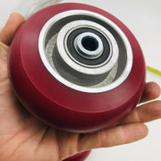 2pk Colson CG-Max Caster Wheel 5 x 2 Polyurethane On Aluminum Maroon 1000lb Capa 10