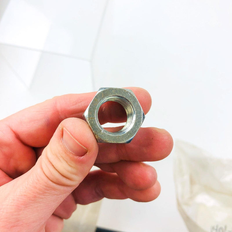 Solo 14-01-072 Locknut 5/8-18 OEM New Old Stock NOS Clear Zinc No Marking 7