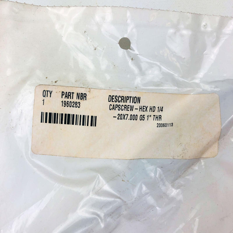 Simplicity 1960283 Capscrew Hex Head 1/4-20x7.000 G5 1" Thr OEM NOS 1960283SM