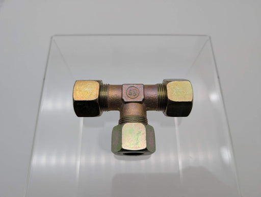 16mm T-Connector Tube Fitting for Size 16 Tubing w/ Tube Nut & Tube Sleeve 2
