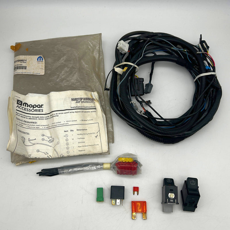Mopar 82205621 Hardtop Wiring Kit Incomplete OEM NOS 2000-01 Jeep Wrangler 1