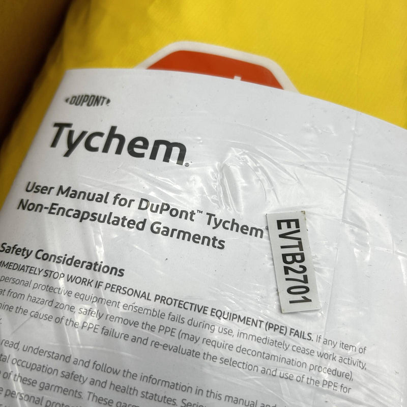 Dupont Tychem 2000 Sleeved Apron Size Small Yellow QC275BYLSM002500 25 pcs/Case 5