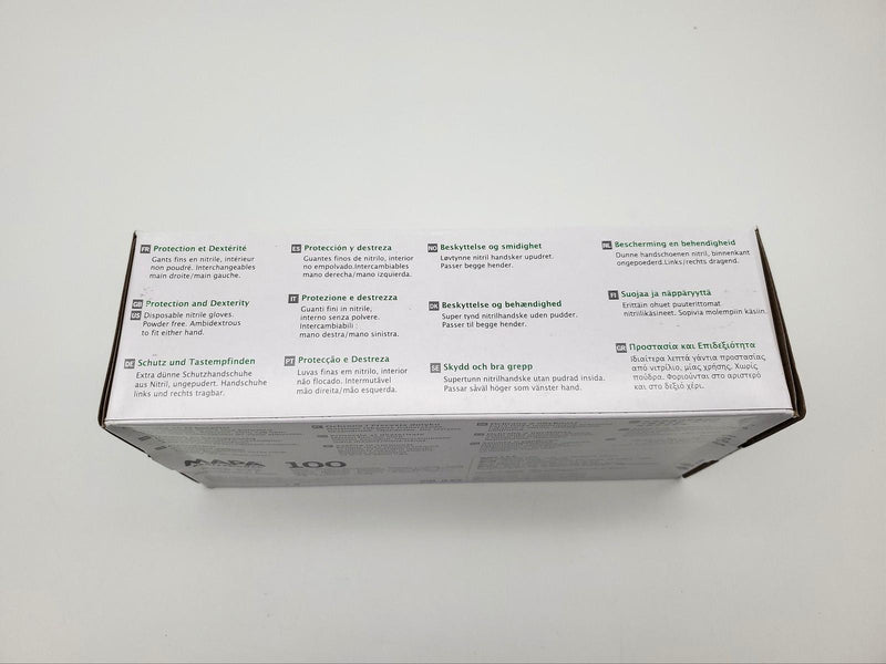 MAPA Disposable Nitrile Gloves XL SZ 9 Powder Free Textured Solo 977 Pack of 100 5