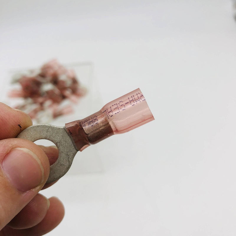 Molex 0191640082 Crimp Terminal Ring Connector 22-18 AWG Perma Seal Lot of 25 7