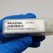 3/4"-10 Bottoming Hand Tap 4 Flute H3 Limit HSS EXACTEK 3177803 4