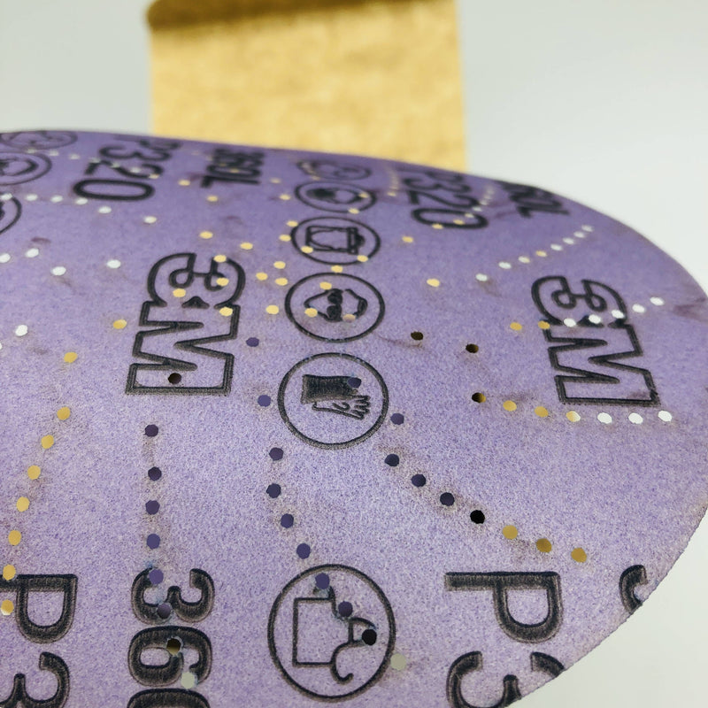 3M 01707 Clean Sanding Disc 5in x NH 360L Hookit P320 AO Multi Hole Dust 100pk 4