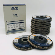 10x Elite Abrasives 12822 Flap Disc 4.5x7/8 Zirconia Alumina T27 40 Grit W/ Aids 1