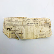 AMC Jeep 4005237 Nut for Bumper Screw Hood OEM NOS 81-86 CJ 5-8 Scrambler 7