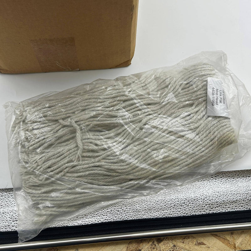 Cotton Lie Flat Mop Head 1/4" Threaded Bolt 16oz Versapro 4408-11969 12pk/Case 6