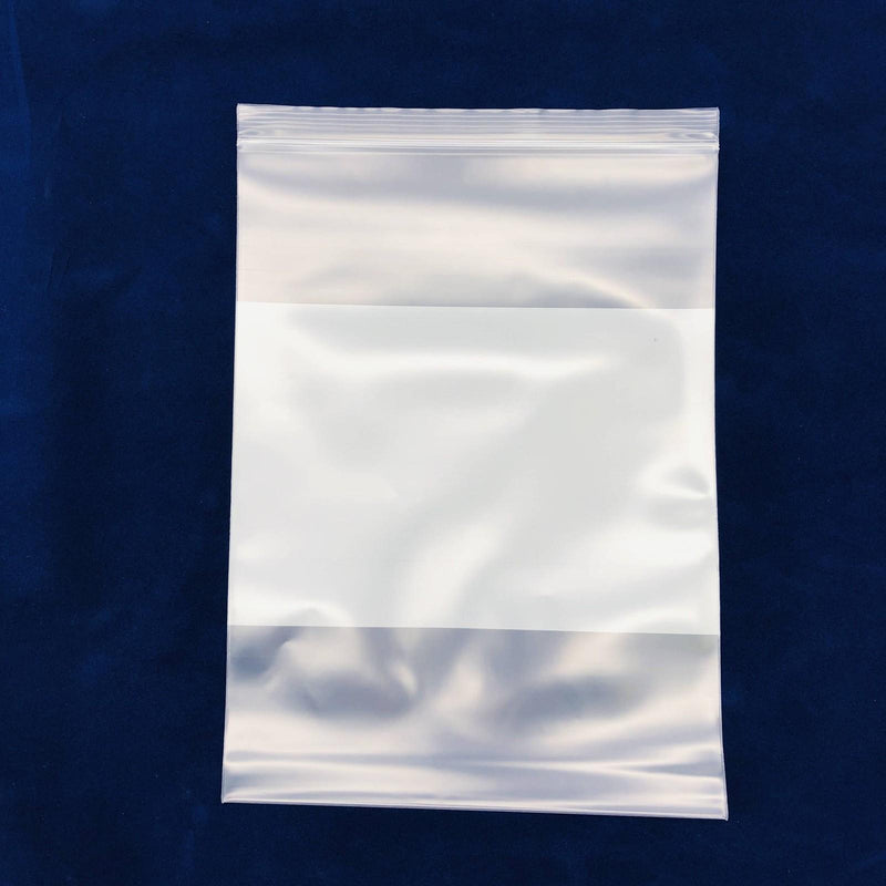 Box Partners PB4028 Reclosable Poly Bag 9x12 6 Mil White Block Pack of 100 10