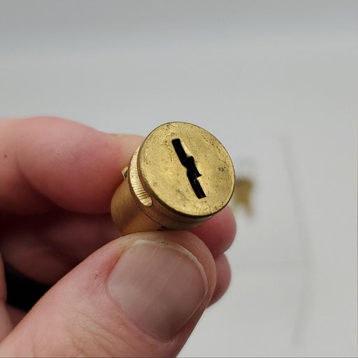 American Lock BTC-1 Padlock Cylinder Brass Finish 5 Blade Tumber Keyed Different 2