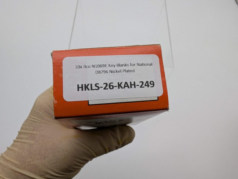 10x Ilco N1069E Key Blanks for National D8796 Nickel Plated