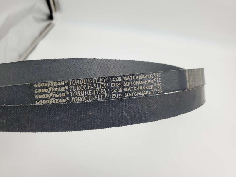 Goodyear CX136 Cogged Belt 7/8" Wide 140" Length 17/32" Thick CX Section 2