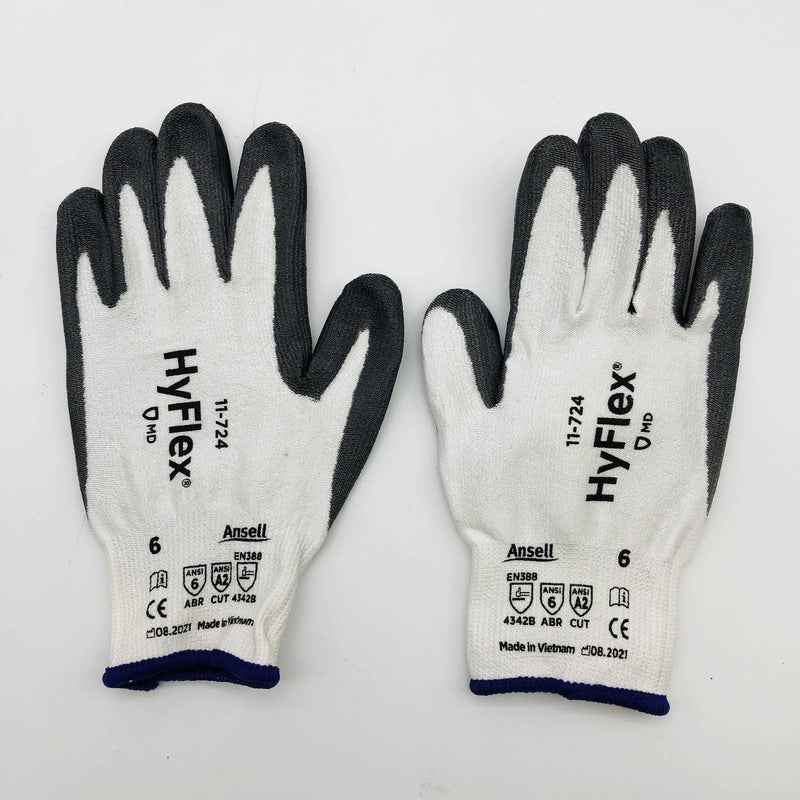 Ansell Hyflex 11724 Cut Resistant Work Glove Size XS 6 Nitrile Foam Palm 4 Pairs 3