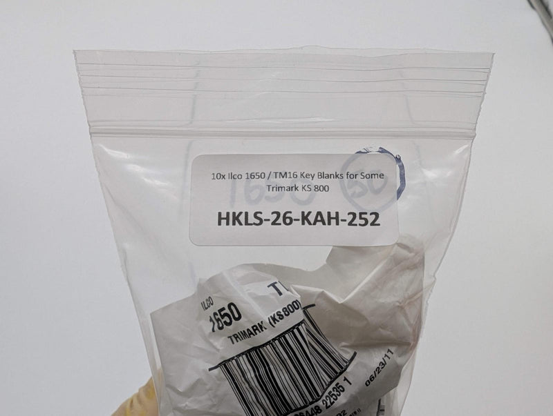 10x Ilco 1650 / TM16 Key Blanks for Trimark KS 800 Nickel Plated