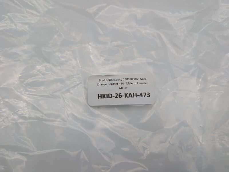 Brad Connectivity 1300100869 Mini-Change Cordset 4 Pin Male to Female 6 Meter