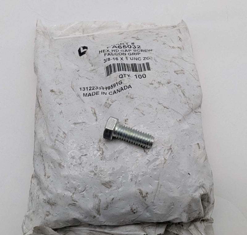 3/8-16 x 1" Hex Cap Screws Grade 5 Lawson FalconGrip FA65032 Pack of 100