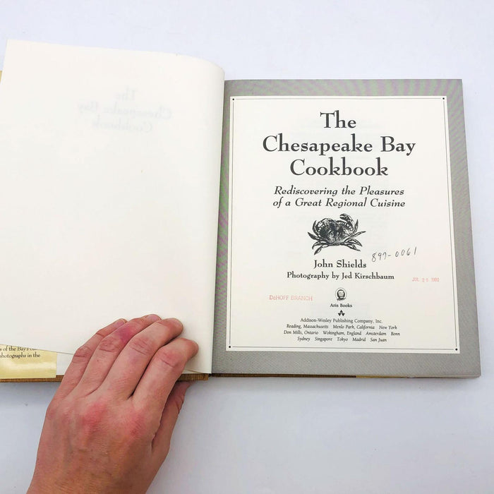 The Chesapeake Bay Cookbook John Shields Hardcover 1990 1st Edition/Print Ex Lib 7