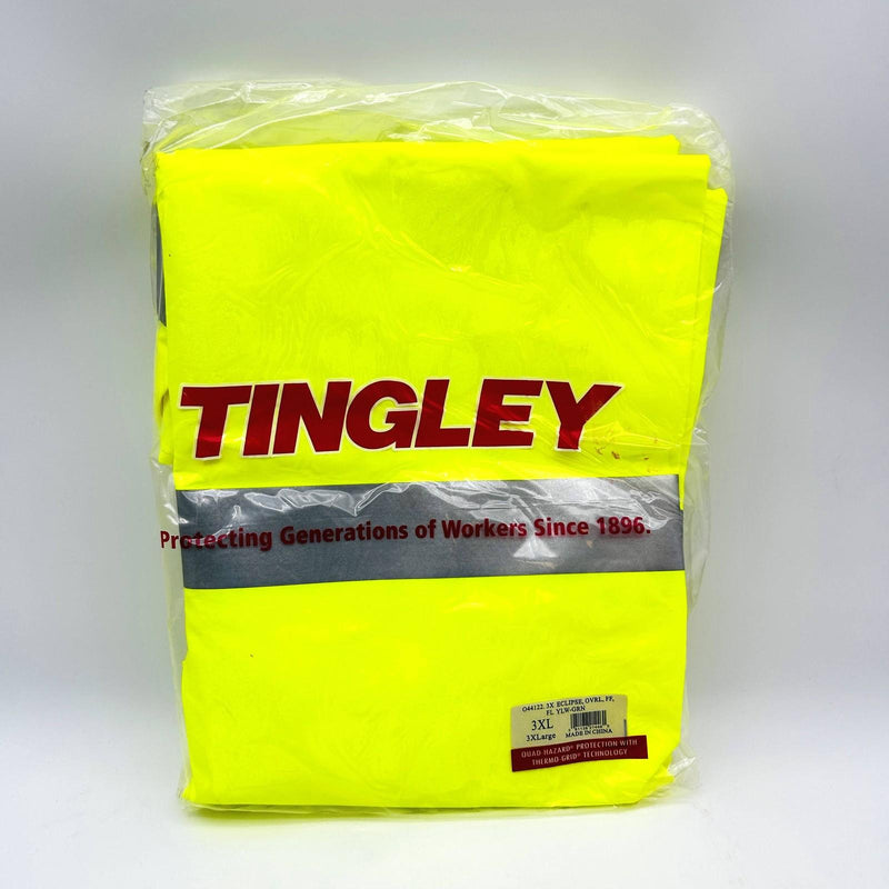 Tingley O44122 Eclipse Overalls Sz 3XL Hi Vis Class E FR Fluorescent Snap Fly