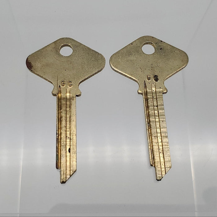 2x Yale FN411 GC Key Blanks Hotel Motel GC Keyway Nickel Silver 7-1/2 Pin NOS 2