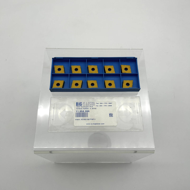 Big Kaiser 11.654.996 Carbide Boring Insert CC163115C7T NP11 80 Deg Diamond 10pk 8