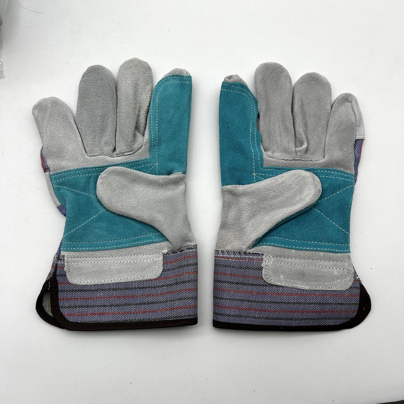 PIP 84-7533J Leather Gloves Large Double Palm Gunn Cut Wing Thumb 12 Pairs 3