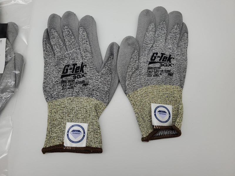 PIP Cut Resistant Work Gloves Size Large G-Tek 3GX Palm Coated 19-D320 3 Pairs 2